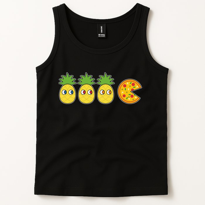 Retro Funny Pineapple Pizza Video Game Tank Top