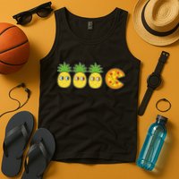 Retro Funny Pineapple Pizza Video Game Tank Top