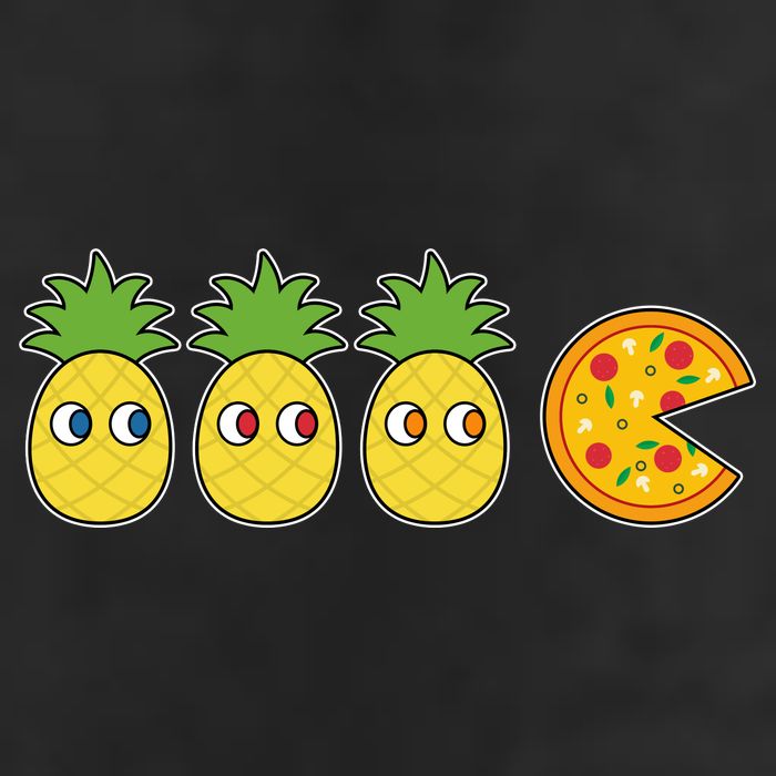 Retro Funny Pineapple Pizza Video Game Golf Towel