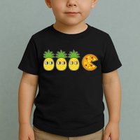 Retro Funny Pineapple Pizza Video Game Toddler T-Shirt