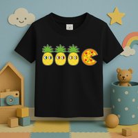 Retro Funny Pineapple Pizza Video Game Toddler T-Shirt