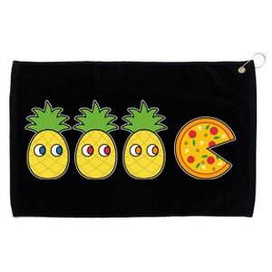 Retro Funny Pineapple Pizza Video Game Grommeted Golf Towel