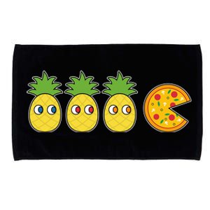 Retro Funny Pineapple Pizza Video Game Microfiber Hand Towel