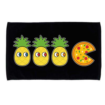 Retro Funny Pineapple Pizza Video Game Microfiber Hand Towel