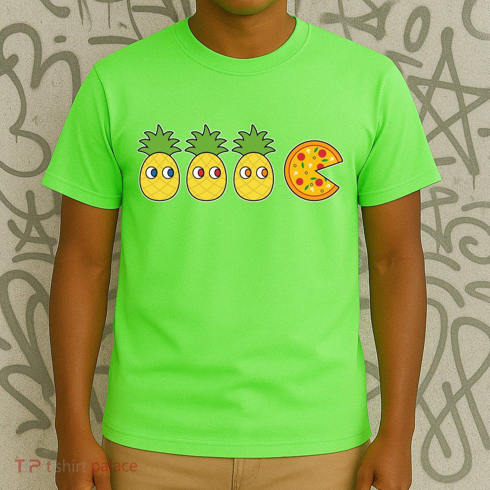 Retro Funny Pineapple Pizza Video Game T-Shirt