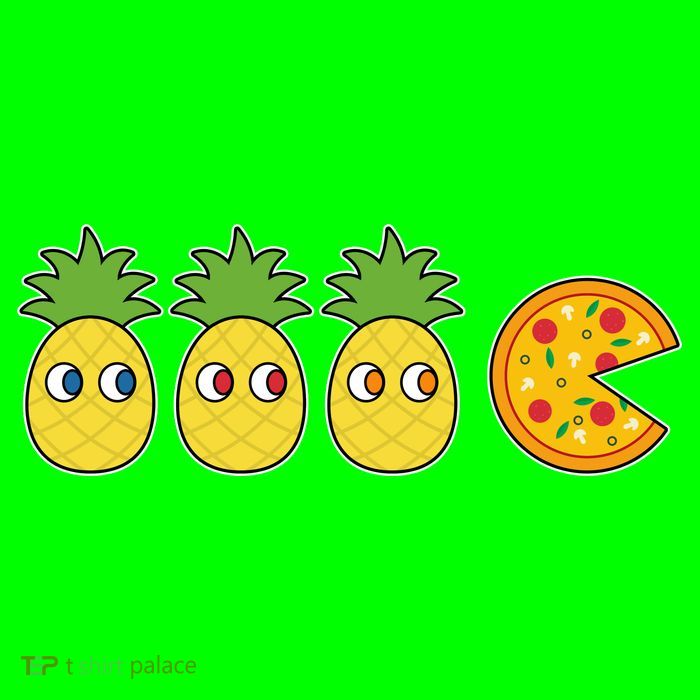 Retro Funny Pineapple Pizza Video Game Button