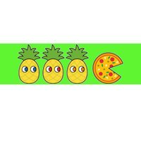 Retro Funny Pineapple Pizza Video Game Bumper Sticker