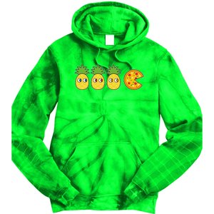 Retro Funny Pineapple Pizza Video Game Tie Dye Hoodie