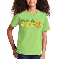 Retro Funny Pineapple Pizza Video Game Kids T-Shirt
