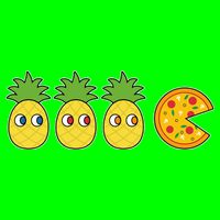 Retro Funny Pineapple Pizza Video Game Kids T-Shirt