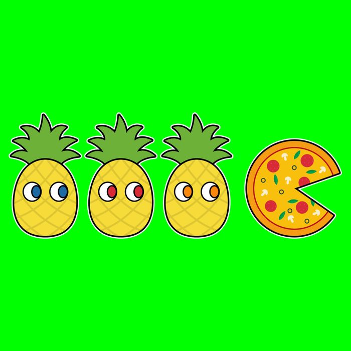 Retro Funny Pineapple Pizza Video Game Kids T-Shirt