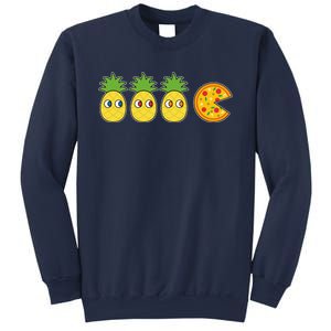 Retro Funny Pineapple Pizza Video Game Sweatshirt