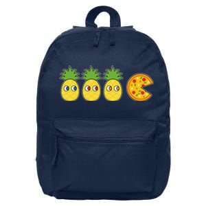 Retro Funny Pineapple Pizza Video Game 16 in Basic Backpack