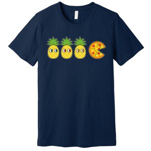 Retro Funny Pineapple Pizza Video Game Premium T-Shirt