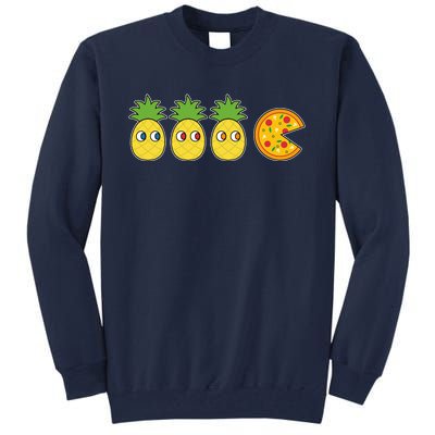 Retro Funny Pineapple Pizza Video Game Tall Sweatshirt