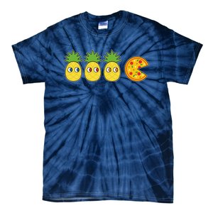 Retro Funny Pineapple Pizza Video Game Tie-Dye T-Shirt