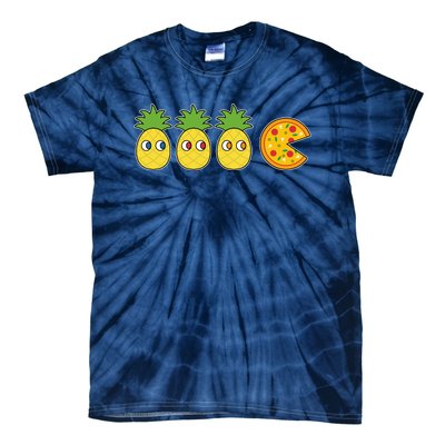 Retro Funny Pineapple Pizza Video Game Tie-Dye T-Shirt