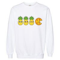 Retro Funny Pineapple Pizza Video Game Garment-Dyed Sweatshirt