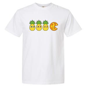 Retro Funny Pineapple Pizza Video Game Garment-Dyed Heavyweight T-Shirt