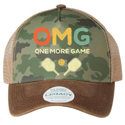 Retro Funny Pickleball Lover Pickle Ball Legacy Tie Dye Trucker Hat