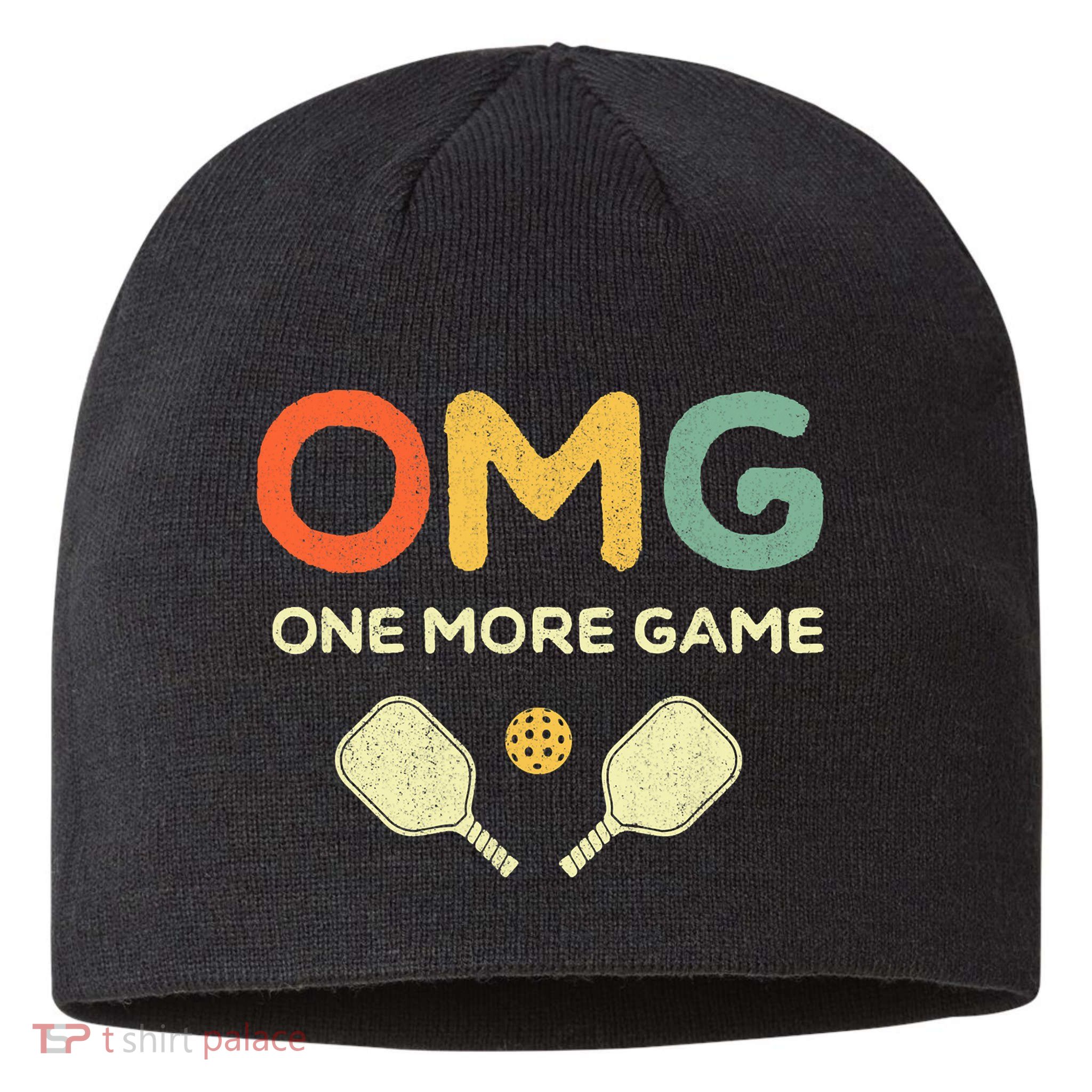Retro Funny Pickleball Lover Pickle Ball Sustainable Beanie