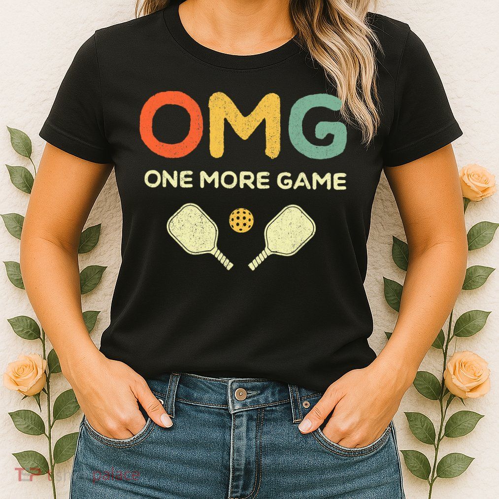Retro Funny Pickleball Lover Pickle Ball Womens T-Shirt