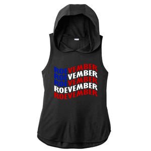 Roevember Feminist Pro Choice November Ladies PosiCharge Tri-Blend Wicking Draft Hoodie Tank