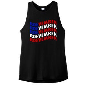 Roevember Feminist Pro Choice November Ladies PosiCharge Tri-Blend Wicking Tank