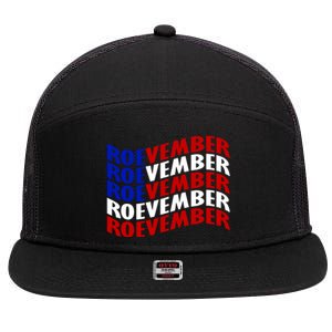 Roevember Feminist Pro Choice November 7 Panel Mesh Trucker Snapback Hat