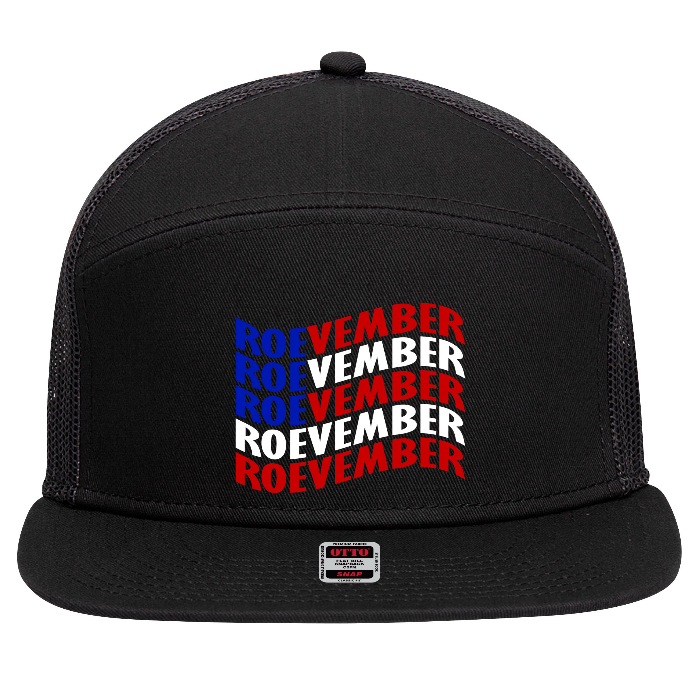 Roevember Feminist Pro Choice November 7 Panel Mesh Trucker Snapback Hat
