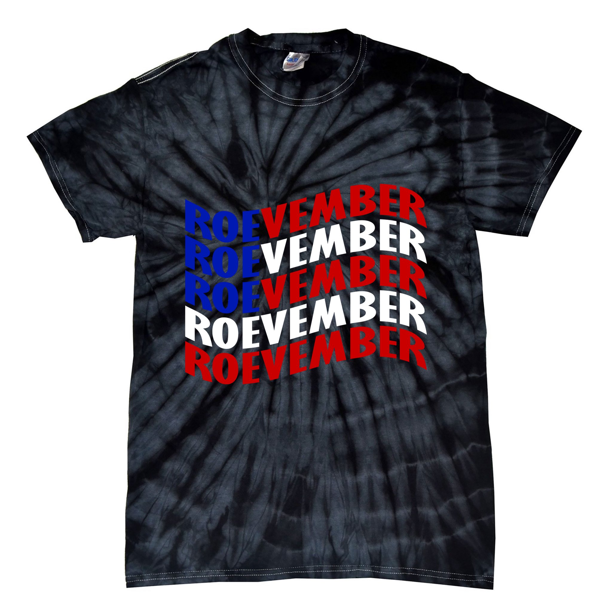 Roevember Feminist Pro Choice November Tie-Dye T-Shirt