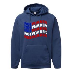 Roevember Feminist Pro Choice November Performance Fleece Hoodie