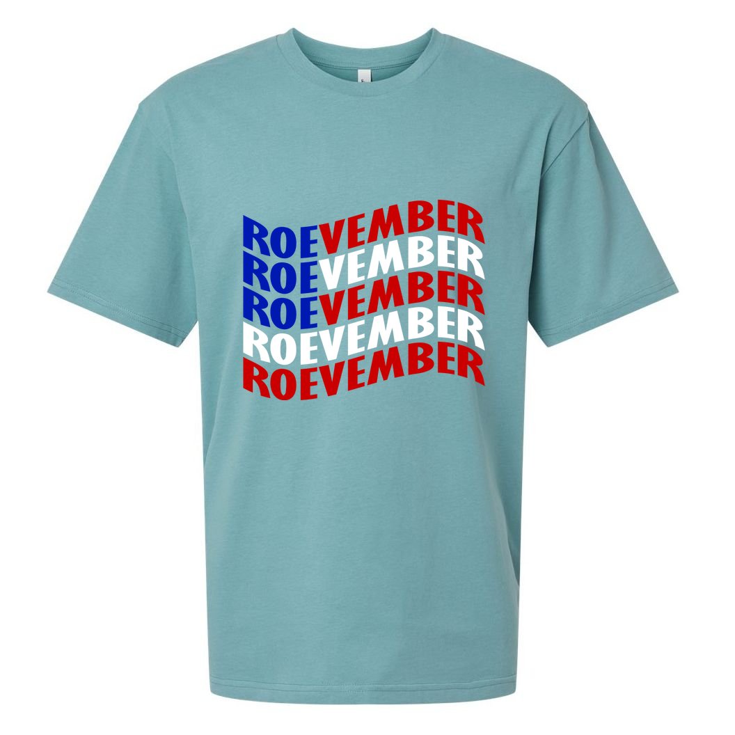 Roevember Feminist Pro Choice November Sueded Cloud Jersey T-Shirt