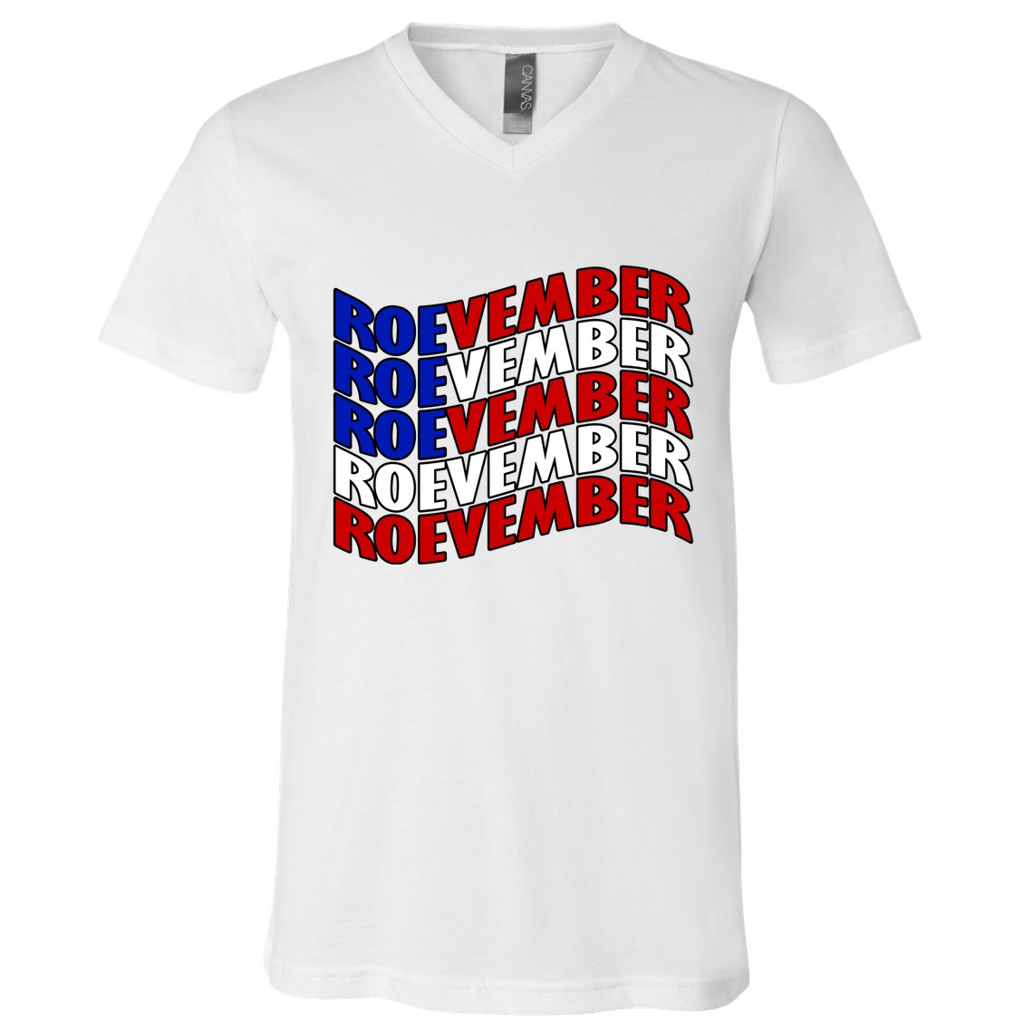 Roevember Feminist Pro Choice November V-Neck T-Shirt