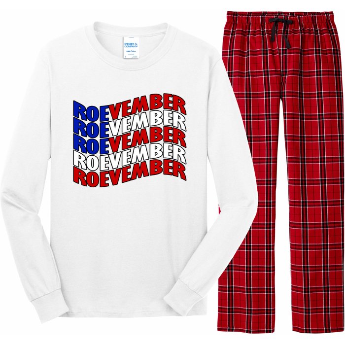 Roevember Feminist Pro Choice November Long Sleeve Pajama Set