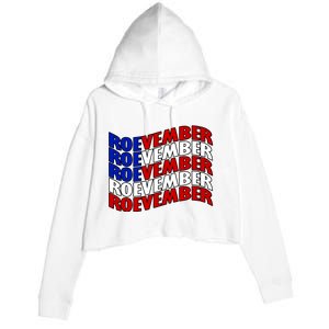 Roevember Feminist Pro Choice November Crop Fleece Hoodie