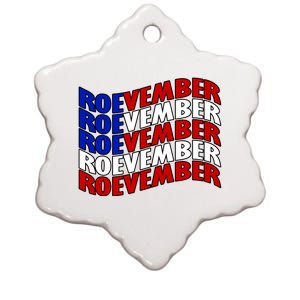 Roevember Feminist Pro Choice November Ceramic Star Ornament