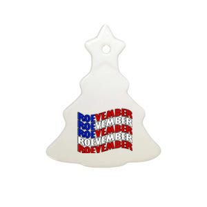 Roevember Feminist Pro Choice November Ceramic Tree Ornament