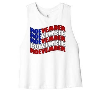 Roevember Feminist Pro Choice November Women's Racerback Cropped Tank