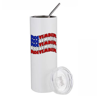 Roevember Feminist Pro Choice November Stainless Steel Tumbler