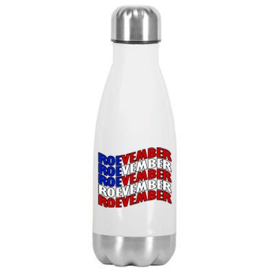 Roevember Feminist Pro Choice November Stainless Steel Insulated Water Bottle