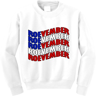 Roevember Feminist Pro Choice November Kids Sweatshirt