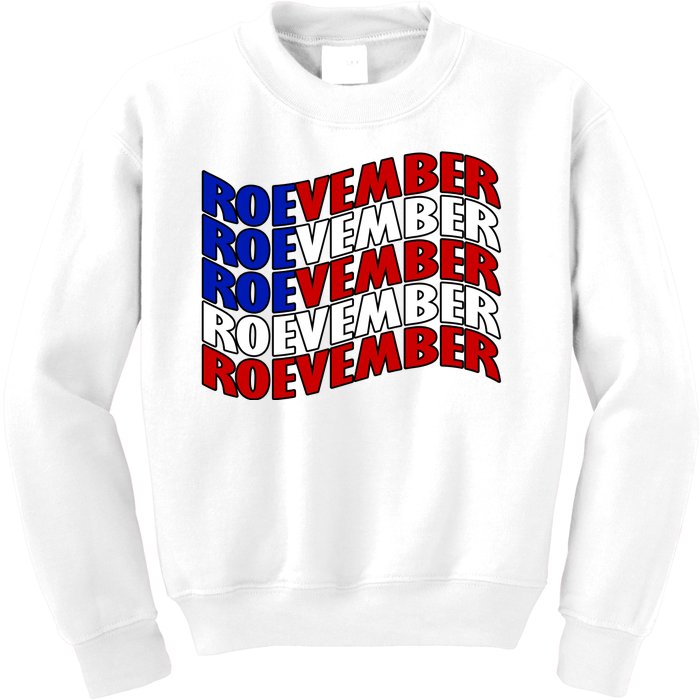 Roevember Feminist Pro Choice November Kids Sweatshirt