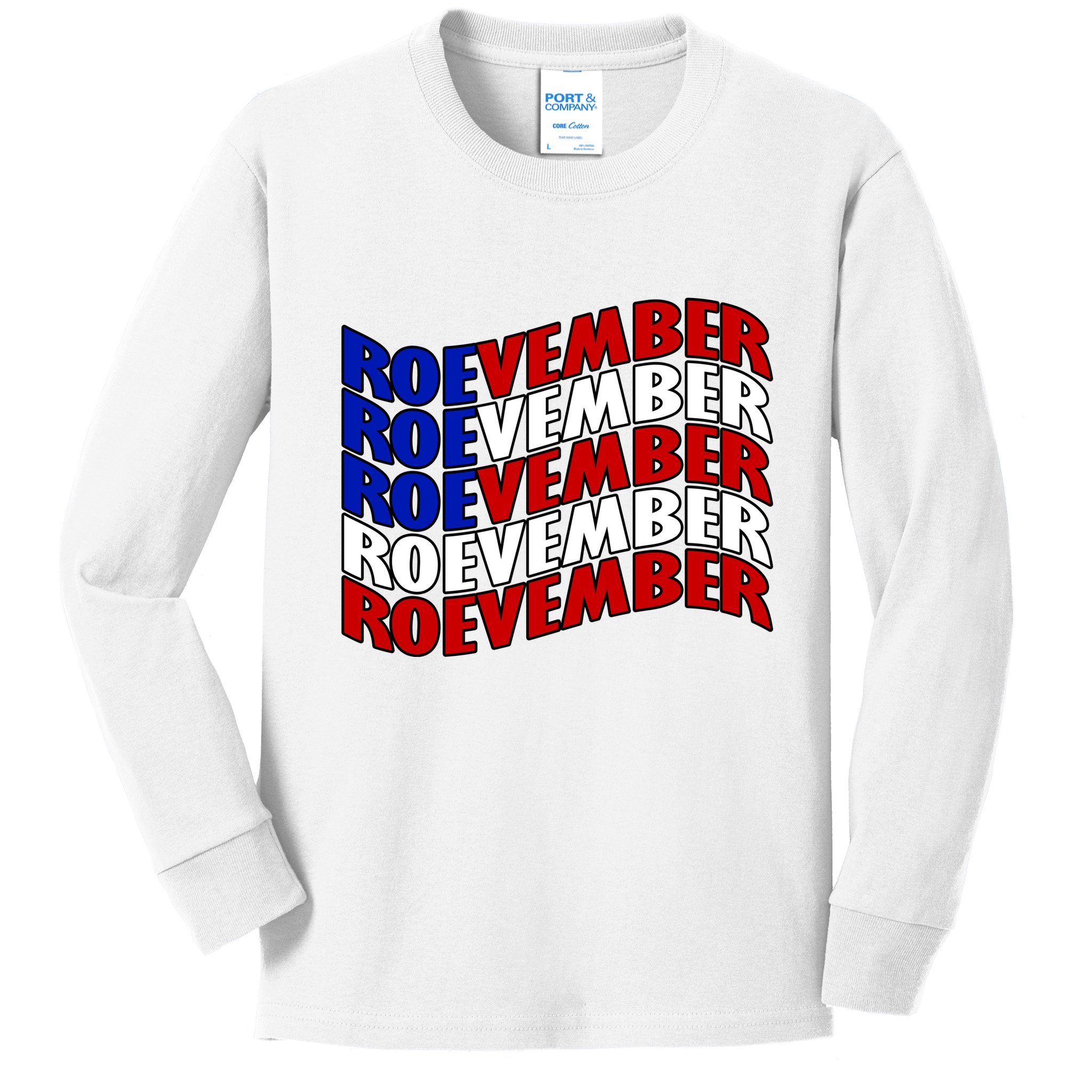 Roevember Feminist Pro Choice November Kids Long Sleeve Shirt