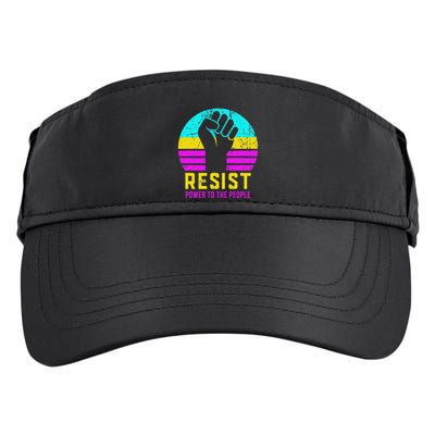 Resist Fascism Power To The People Adult Drive Performance Visor