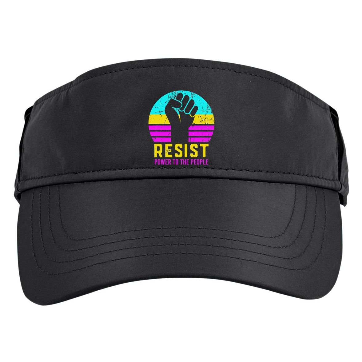 Resist Fascism Power To The People Adult Drive Performance Visor