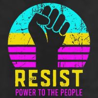 Resist Fascism Power To The People Adult Drive Performance Visor
