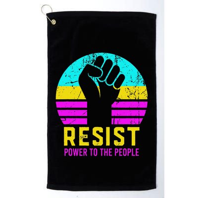 Resist Fascism Power To The People Golf Towel