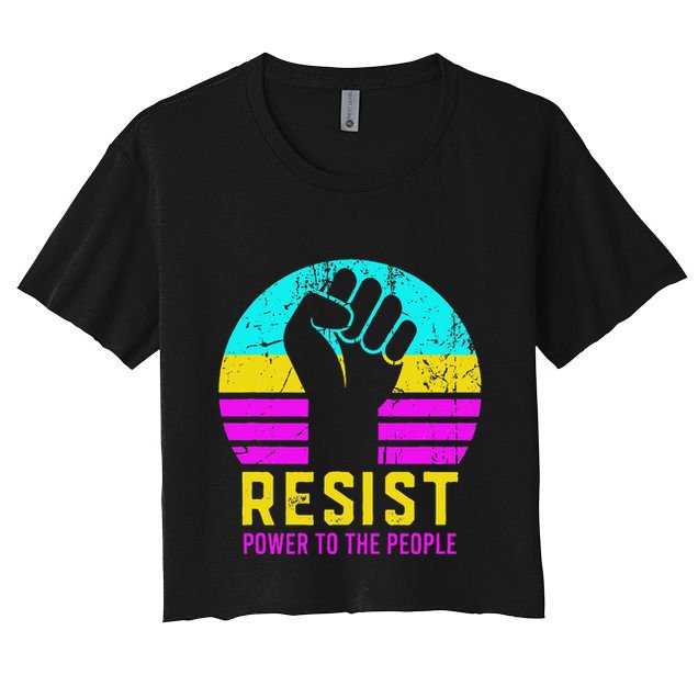 Resist Fascism Power To The People Crop Top