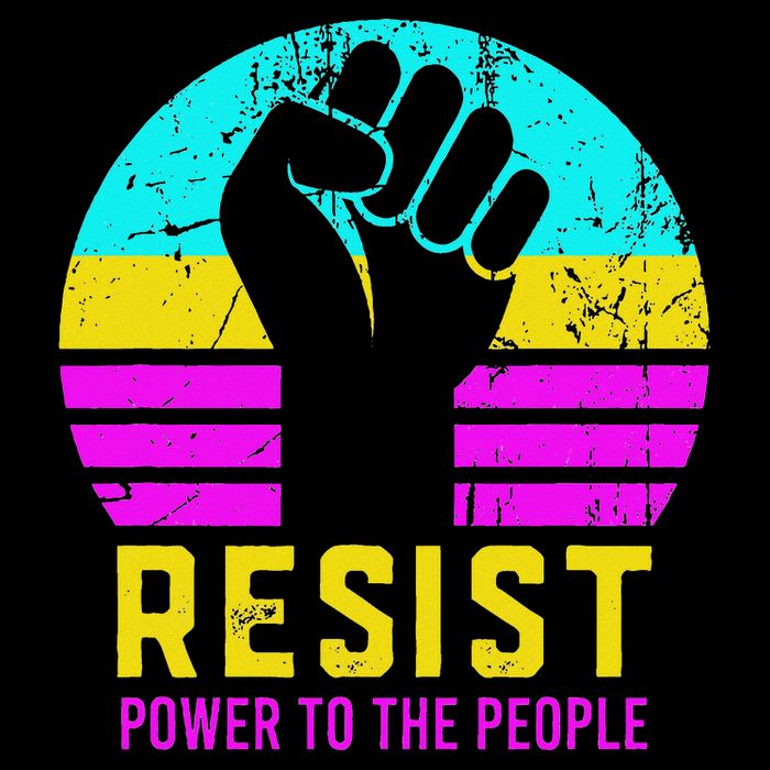 Resist Fascism Power To The People Wool Snapback Cap